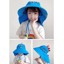Load image into Gallery viewer, Children's Sunshade Hat Boys Girls Sunscreen Hat UV Resistant Comfortable Breathable Outdoor Sunscreen Hat
