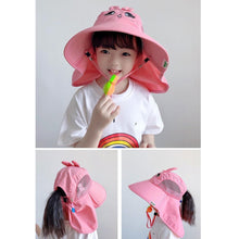Load image into Gallery viewer, Children's Sunshade Hat Boys Girls Sunscreen Hat UV Resistant Comfortable Breathable Outdoor Sunscreen Hat