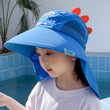 Load image into Gallery viewer, Children's Sunshade Hat Boys Girls Sunscreen Hat UV Resistant Comfortable Breathable Outdoor Sunscreen Hat