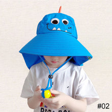 Load image into Gallery viewer, Children's Sunshade Hat Boys Girls Sunscreen Hat UV Resistant Comfortable Breathable Outdoor Sunscreen Hat
