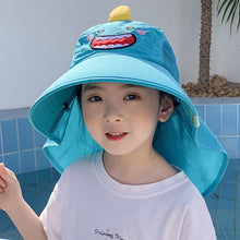 Load image into Gallery viewer, Children's Sunshade Hat Boys Girls Sunscreen Hat UV Resistant Comfortable Breathable Outdoor Sunscreen Hat