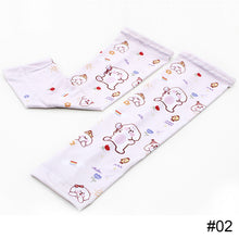 Load image into Gallery viewer, Summer Children's Sunscreen Sleeves Cute Cartoon Animal Outdoor Sunscreen Breathable Ice Silk Sleeves Arm Sleeves