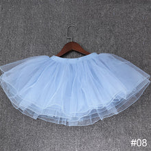 Load image into Gallery viewer, Girls' Fluffy Four Layer Gauze Short Skirt Dance Half Skirt Fluffy Skirt Soft Elastic Half Skirt Dance Costume