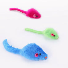 Load image into Gallery viewer, Furry Plush Cat Toy Soft Solid Interactive Mice Mouse Toys For Funny Kitten Pet Cats Playing Scratch Training Game Supplies