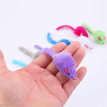 Load image into Gallery viewer, Furry Plush Cat Toy Soft Solid Interactive Mice Mouse Toys For Funny Kitten Pet Cats Playing Scratch Training Game Supplies