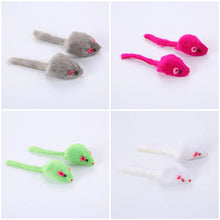 Load image into Gallery viewer, Furry Plush Cat Toy Soft Solid Interactive Mice Mouse Toys For Funny Kitten Pet Cats Playing Scratch Training Game Supplies