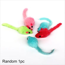 Load image into Gallery viewer, Furry Plush Cat Toy Soft Solid Interactive Mice Mouse Toys For Funny Kitten Pet Cats Playing Scratch Training Game Supplies
