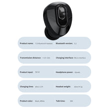 Load image into Gallery viewer, T13 Wireless In Ear Mini Single Ear Bluetooth 5.3 Business Sports Invisible Headset