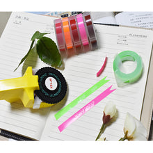 Load image into Gallery viewer, Motex E101 Label Printer Set 3D Hand Stamping Printing for dymo 3D Embossing Manual Tape Typewriter Lettering Machine