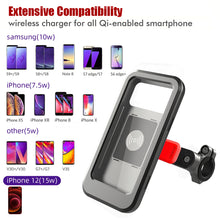 Load image into Gallery viewer, Bicycle Phone Holder Electric Motorcycle With Wireless Charging Waterproof Phone Holder Takeaway Navigation Holder