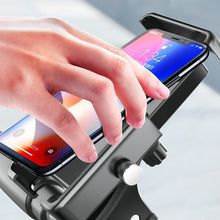 Load image into Gallery viewer, Outdoor Shockproof Riding Bracket Electric Vehicle Bicycle Motorcycle 360 Rotating Aluminum Alloy Mobile Phone Bracket