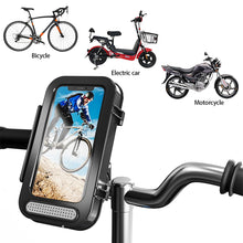 Load image into Gallery viewer, Bicycle Motorcycle Rainproof Shell Mobile Phone Holder Outdoor Riding Takeaway Navigation Mobile Phone Rainproof Bag
