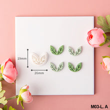 Load image into Gallery viewer, Flower Leaves Polymer Clay Earring Cutter Cutting Mold DIY Plants Earrings Jewelry Pendant Embossing Making Tool