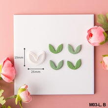 Load image into Gallery viewer, Flower Leaves Polymer Clay Earring Cutter Cutting Mold DIY Plants Earrings Jewelry Pendant Embossing Making Tool