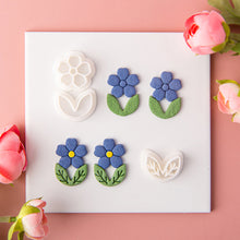 Load image into Gallery viewer, Flower Leaves Polymer Clay Earring Cutter Cutting Mold DIY Plants Earrings Jewelry Pendant Embossing Making Tool