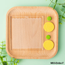 Load image into Gallery viewer, Acrylic DIY Polymer Clay Texture Stamp Pad Embossing Art Clay Pottery Ceramic Stencils Earring Jewelry Flower/Leaf Pattern Template Mould