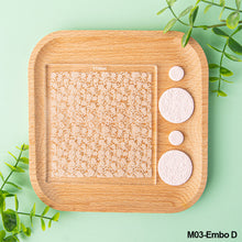 Load image into Gallery viewer, Acrylic DIY Polymer Clay Texture Stamp Pad Embossing Art Clay Pottery Ceramic Stencils Earring Jewelry Flower/Leaf Pattern Template Mould