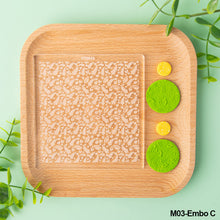 Load image into Gallery viewer, Acrylic DIY Polymer Clay Texture Stamp Pad Embossing Art Clay Pottery Ceramic Stencils Earring Jewelry Flower/Leaf Pattern Template Mould