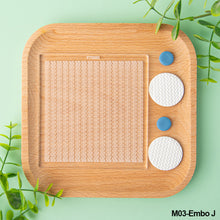Load image into Gallery viewer, Acrylic DIY Polymer Clay Texture Stamp Pad Embossing Art Clay Pottery Ceramic Stencils Earring Jewelry Flower/Leaf Pattern Template Mould