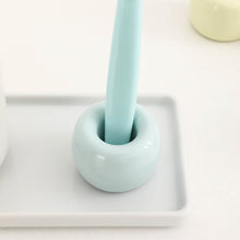 Load image into Gallery viewer, Creative Bathroom Ceramic Toothbrush Holder Portable Mini Macaron Colors Brush Stand Shelf Base Storage Rack Bathroom Tool