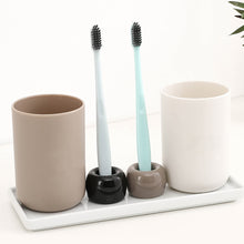 Load image into Gallery viewer, Creative Bathroom Ceramic Toothbrush Holder Portable Mini Macaron Colors Brush Stand Shelf Base Storage Rack Bathroom Tool