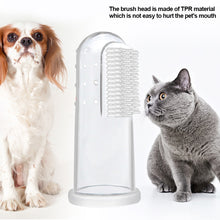 Load image into Gallery viewer, Pet Cat Dog Toothbrush and Toothpaste Set for Teeth Cleaning Beet/Vanilla Toothpaste Finger Toothbrush Tongue Cleaning Pet Accessories