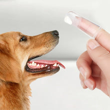 Load image into Gallery viewer, Pet Cat Dog Toothbrush and Toothpaste Set for Teeth Cleaning Beet/Vanilla Toothpaste Finger Toothbrush Tongue Cleaning Pet Accessories