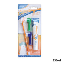 Load image into Gallery viewer, Pet Cat Dog Toothbrush and Toothpaste Set for Teeth Cleaning Beet/Vanilla Toothpaste Finger Toothbrush Tongue Cleaning Pet Accessories