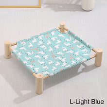Load image into Gallery viewer, Pet Hammock Durable Cat Bed Four Seasons Universal Removable Washable Solid Wood Kennel Litter Dog Rabbit Pet House Supplies