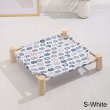 Load image into Gallery viewer, Pet Hammock Durable Cat Bed Four Seasons Universal Removable Washable Solid Wood Kennel Litter Dog Rabbit Pet House Supplies