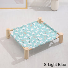 Load image into Gallery viewer, Pet Hammock Durable Cat Bed Four Seasons Universal Removable Washable Solid Wood Kennel Litter Dog Rabbit Pet House Supplies
