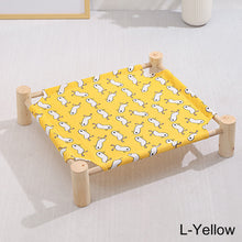 Load image into Gallery viewer, Pet Hammock Durable Cat Bed Four Seasons Universal Removable Washable Solid Wood Kennel Litter Dog Rabbit Pet House Supplies