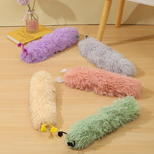 Load image into Gallery viewer, Cat Plush Strip Pillow with Catnip Caterpillar Shape Cat Teaser Toys Ringing Paper Pet Kitten Companion Toy