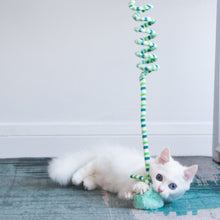 Load image into Gallery viewer, Cat Hanging Interactive Toy Cat Spring Fur Ball Toy with Bell Kitten Funny Teaser Toy Training Toys Pet Daily Supplies