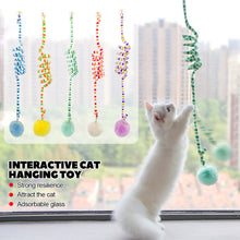 Load image into Gallery viewer, Cat Hanging Interactive Toy Cat Spring Fur Ball Toy with Bell Kitten Funny Teaser Toy Training Toys Pet Daily Supplies