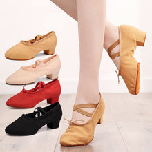 Load image into Gallery viewer, Dance Shoes Women's Soft Sole Strap 3.5CM With Teacher Shoes Ballet Classical Dance Form Training Shoes