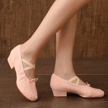 Load image into Gallery viewer, Dance Shoes Women's Soft Sole Strap 3.5CM With Teacher Shoes Ballet Classical Dance Form Training Shoes
