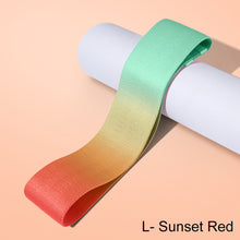 Load image into Gallery viewer, Gradient Elastic Yoga Belt Fitness Squat Leg Resistance Belt Anti-Slip Buttock Abuse Ring Pilates Sports Beautiful Hip Ring
