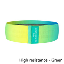 Load image into Gallery viewer, Gradient Squat Yoga Pilates Resistance Belt High Elastic Cotton Beautiful Buttock Lifting Band Indoor Fitness Rally Circle