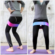 Load image into Gallery viewer, Gradient Squat Yoga Pilates Resistance Belt High Elastic Cotton Beautiful Buttock Lifting Band Indoor Fitness Rally Circle