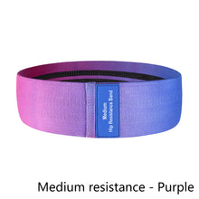 Load image into Gallery viewer, Gradient Squat Yoga Pilates Resistance Belt High Elastic Cotton Beautiful Buttock Lifting Band Indoor Fitness Rally Circle