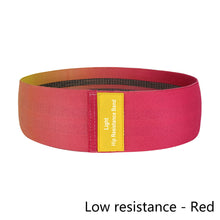 Load image into Gallery viewer, Gradient Squat Yoga Pilates Resistance Belt High Elastic Cotton Beautiful Buttock Lifting Band Indoor Fitness Rally Circle