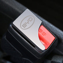 Load image into Gallery viewer, 1Pcs Car Hidden Safety Seat Belt Lock Buckle Head Clip Metal SeatBelt Plug Alarm Canceler Stopper Interior For BYD Qin Plusdmi Atto 3 Han EV Dolphin