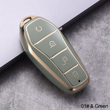 Load image into Gallery viewer, Soft TPU Car Key Case 4 Buttons Remote Control Protect Cover Durable Accessories For BYD Qin Plusdmi Atto 3 Han EV Dolphin