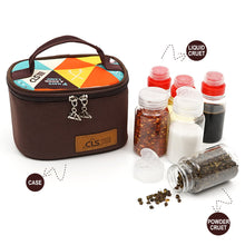 Load image into Gallery viewer, Mini Seasoning Bottle Set Outdoor Camping BBQ Black Pepper Salt Herb Bottle Kitchen Portable Storage Seasoning Box 6pcs/set With Storage Bag