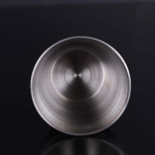 Load image into Gallery viewer, 4PCS Stainless Steel Leather Wine Cup Set 70Ml Camping Picnic Hiking Beer Wine Glasses Outdoor Cutlery With Cup Pack