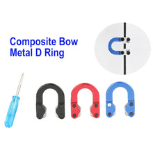 Load image into Gallery viewer, Composite Bow Metal D Ring Bow Composite Special Bow Accessories U-Ring Fixed Bow String Aluminum Alloy Shooting Supplies Archery Equipment