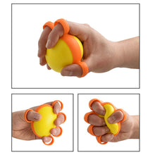 Load image into Gallery viewer, Elliptical Finger Grip Strength Ball With Finger Cover Hand Rehabilitation Training Treatment Therapy Instrument Finger Stretching Ball Arm Exercise Muscle Relaxation Fitness Equipment