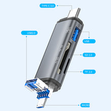 Load image into Gallery viewer, 3-in-1 Multi-function Card Reader Typec Android Phone Otg Card Reader Sd/tf Memory Card 3.0 U Disk