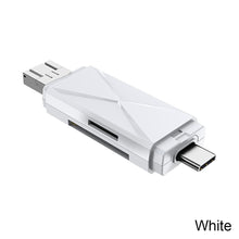 Load image into Gallery viewer, Micro Usb Otg Mobile Phone Card Reader For Android Sd/tf Card Multi-function Three-in-one Card Reader Type-c